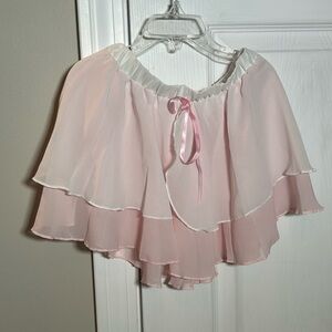 Chiffon Pink Layered Ballet Dance Skirt